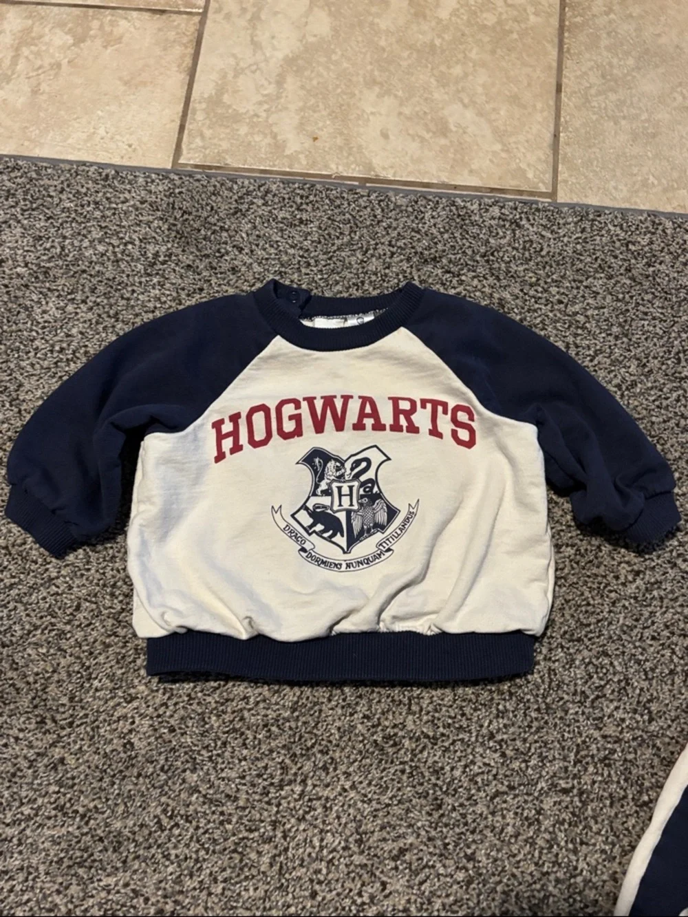 H&M > Harry Potter Hogwarts Baby Sweat Set w/ Wizarding World Logo Size 6 mo